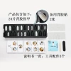 24-piece pointed-head bride wearing nail jewelry, false nail patches, scallion powder with diamonds and adhesive back nail patches gift box toolkit Item Picture